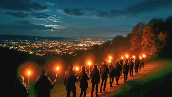 Fackelwanderung ️ und Glühwein