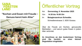 Öffentlicher Vortrag «Kochen und Essen mit Freude"