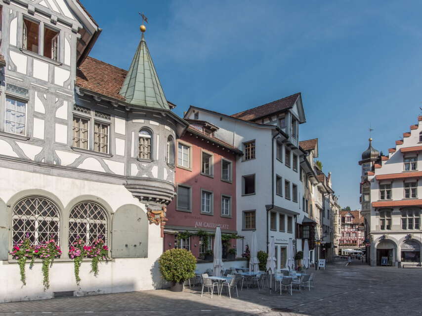 Old town houses in St.Gallen