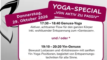 Genuss-Yoga Special "Hatha to Yin / Aktiv zu Passiv"