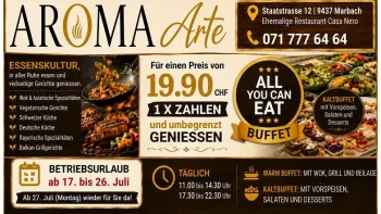 Buffet / 1 x Zahlen unbegrenzt Geniessen
