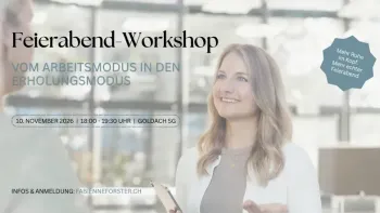 Feierabend-Workshop: Vom Arbeitsmodus in den Erholungsmodus