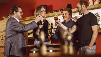 Beer reception at the Schützengarten brewery