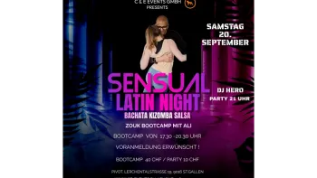 Sensual Latin Night mit Zouk Bootcamp  in St.Gallen!!!