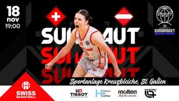 Schweiz - Österreich: Basketballländerspiel der Frauen