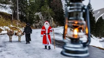 Besuch vom Samichlaus auf der Schwägalp