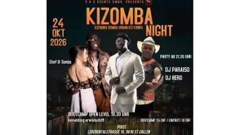 Kizomba Night in St. Gallen mit Bootcamp!!