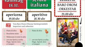 serata italiana von und mit dem Baro Drom Orkestar