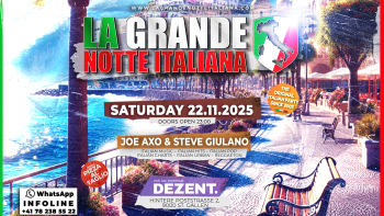La Grande Notte Italiana B@ Dezent Club St. Gallen La Grande Notte Italiana B@ Dezent Club St. Gallen