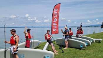 Stand-up paddle rental station in Rorschach 