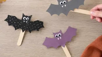 Flatter, flatter Nachtschwärmer: Wir basteln eine Fledermaus