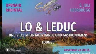 Sommer im Park 2025 Samstag LOUNGE