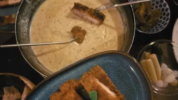 Schnitzelfondue