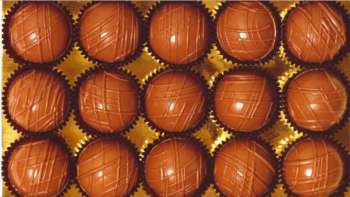 Kleine Kunstwerke aus Schokolade