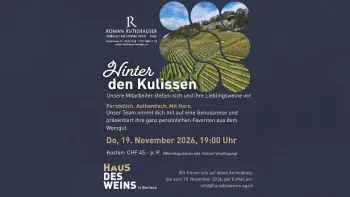 Winzer des Monats: Roman Rutishauser, Hinter den Kulissen