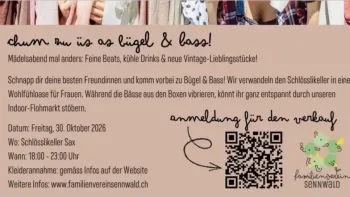 Bügel & Bass - Secondhandkleider & Musik & leckere Drinks